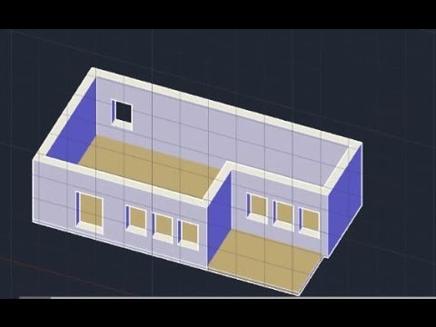 ব্যবহারিকঃ অটোক্যাডে 3D দেয়াল অঙ্কন করে এডিট করা