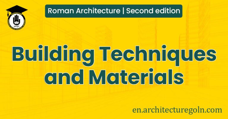 Building Techniques and Materials